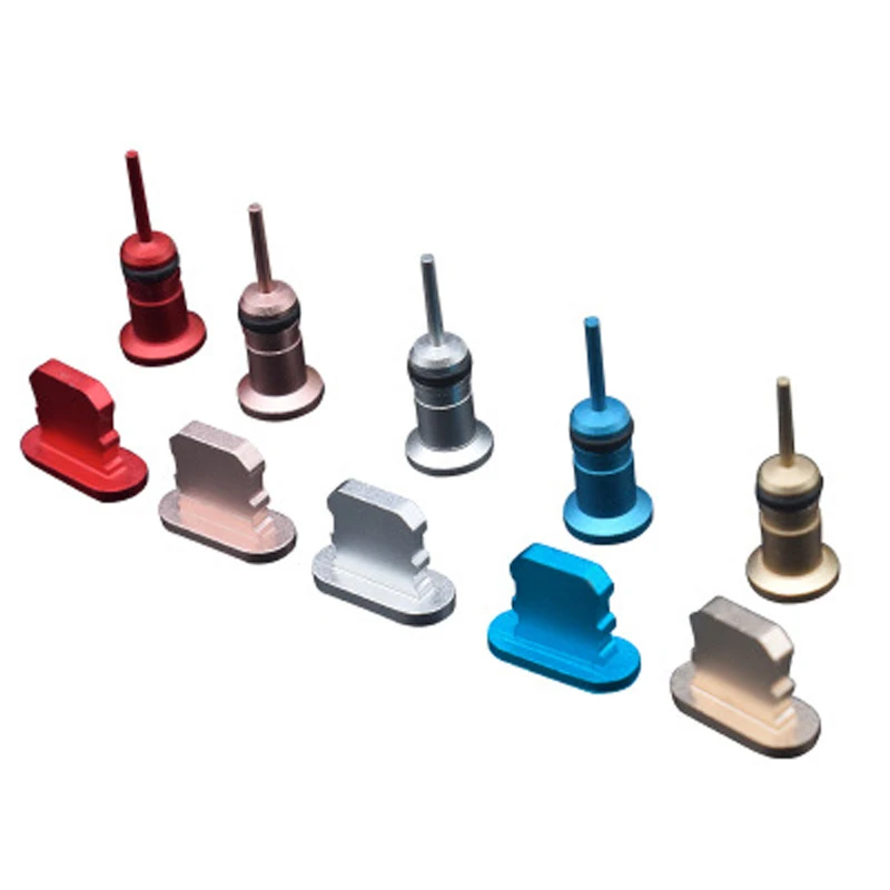 3 in 1 Aluminium Alloy Dust Plug Charge Port Jack 3.5 Earphone Gadget For iPhone 5S 6 6S 7 8 X Phone Accessories | Мобильные