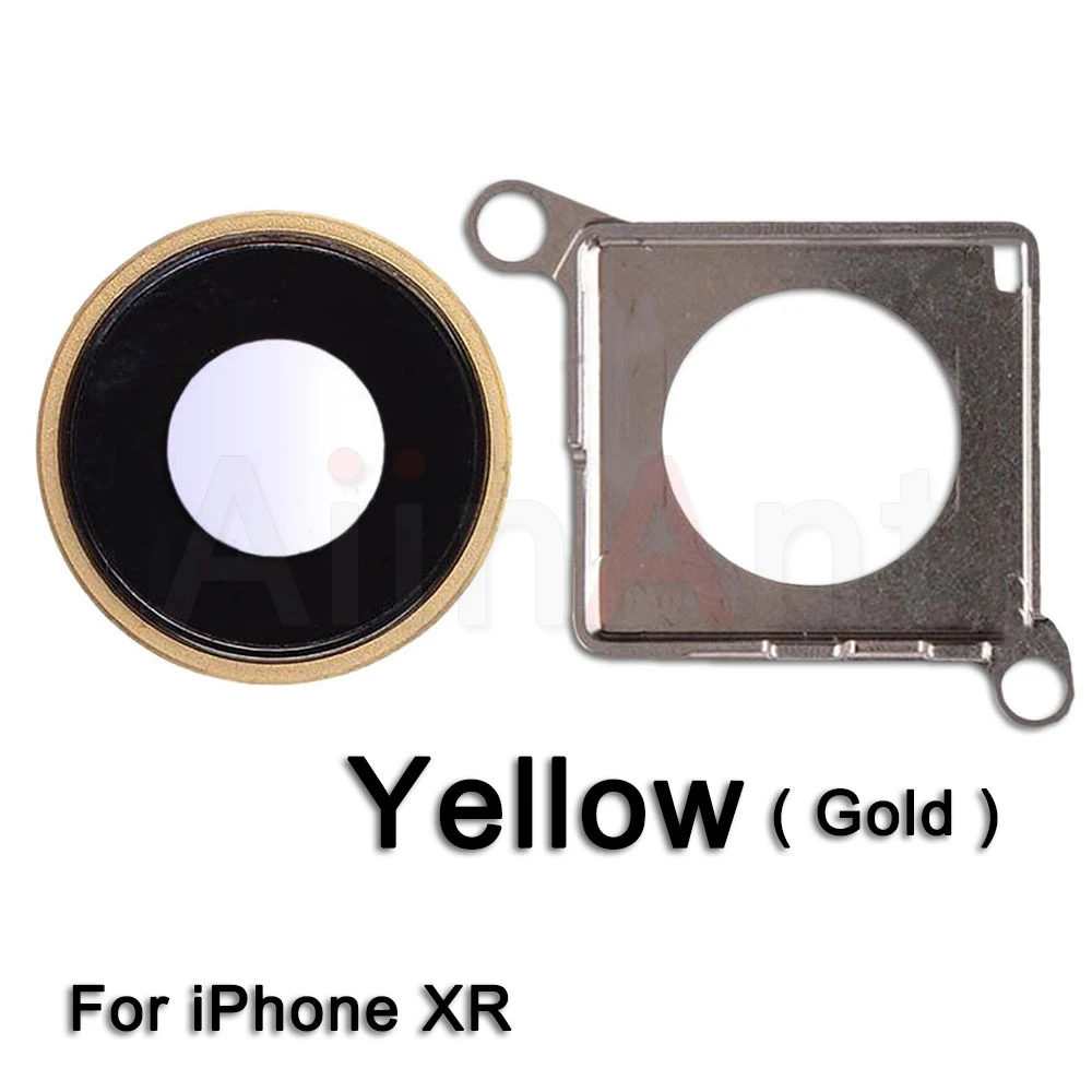 XR Gold Сапфировое стекло задняя камера Стекло кольцо для iPhone X Xs Max XR Оригинальная камера объектив кольцо Крышка Замена Ремонт Запчасти - Цвет: XR Gold