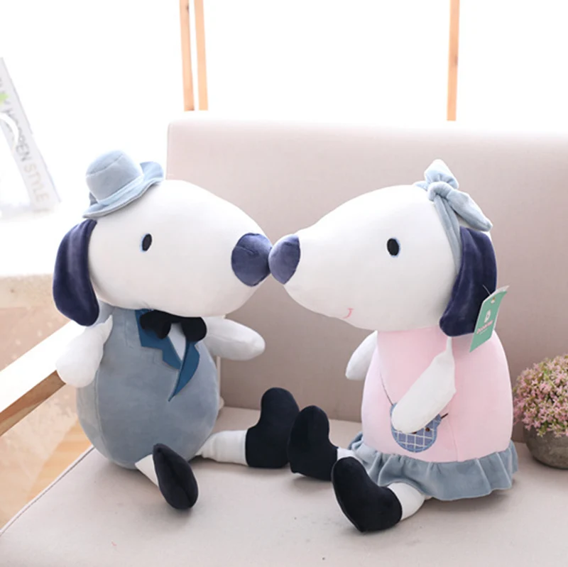 30 см 40 супер пара собак Kawaii животные Девочки Кукла Святого Валентина детская