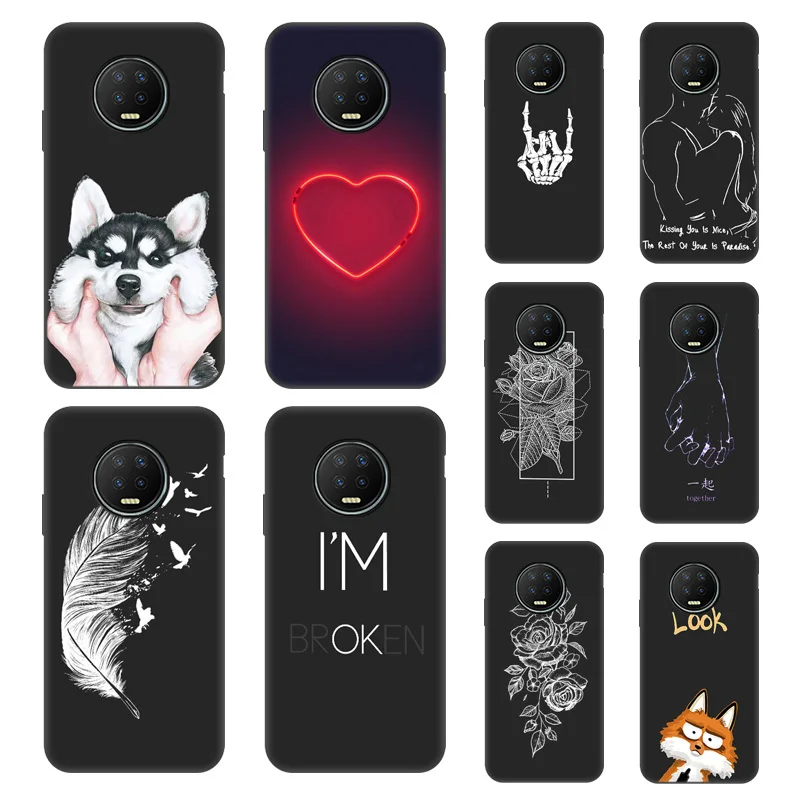 

DIY Painted Case For Infinix Hot 9 Pro Case Silicon Phone Fundas For Infinix Note 7 Lite Note7 Hot9 Covers Soft TPU Housing Bags