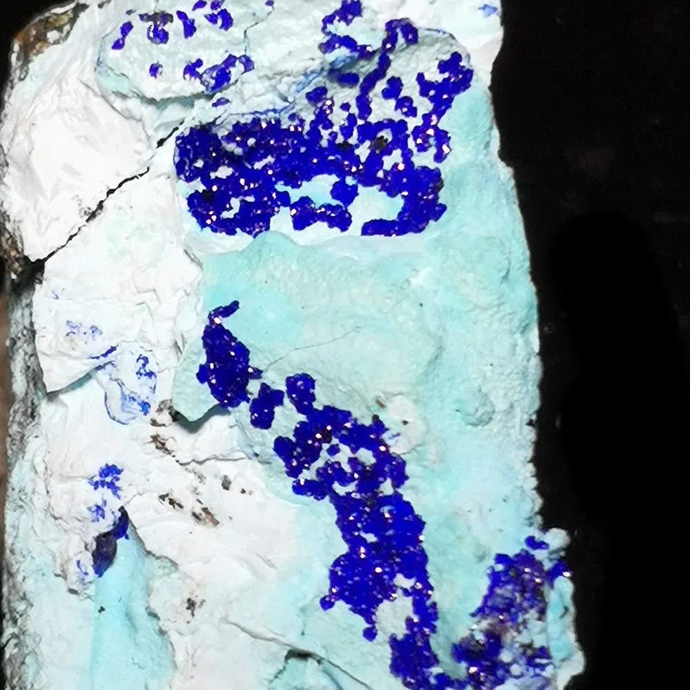 

17g A2-5GY Natural Stone Gibbsite and Azurite Mineral Crystal Specimen Home Decoration From Yunnan Province China