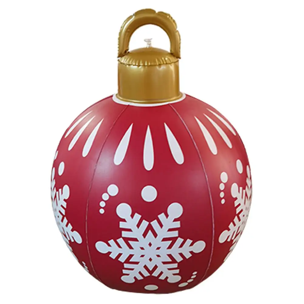 

23.6Inch Inflatable Christmas Baubles Christmas Inflatable Decoration Ball Made of PVC for Yard Decoration Outdoor Holiday Int
