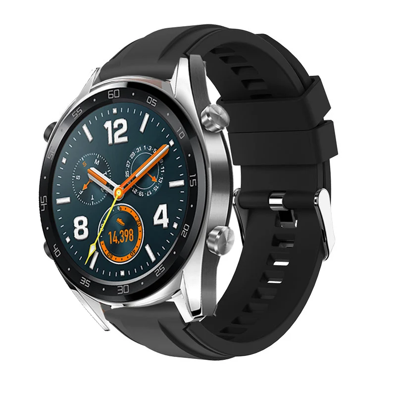 Ремешок силиконовый для Huawei Watch GT браслет наручных часов GT/Magic For Xiaomi Amazfit Stratos 2/Pace 1