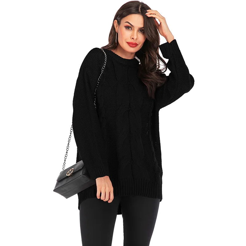 Осенне-зимний женский свитер 2019 Европейская и американская мода свободные