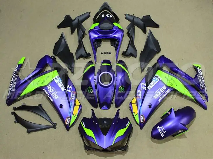 

Комплект обтекателей из АБС-пластика для YAMAHA YZF-R3 15 16 17 18 YZF R3 R25 2015 2016 2017 2018 комплект обтекателей Фиолетовый матовый