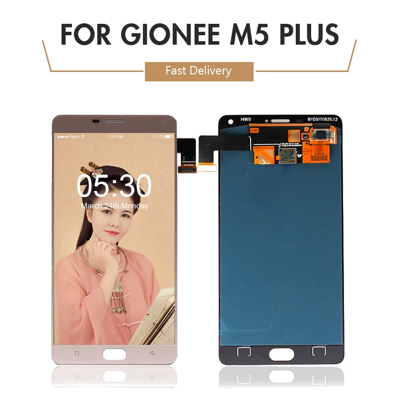 Для Gionee marathon M5 Plus ЖК-дисплей кодирующий преобразователь сенсорного экрана в