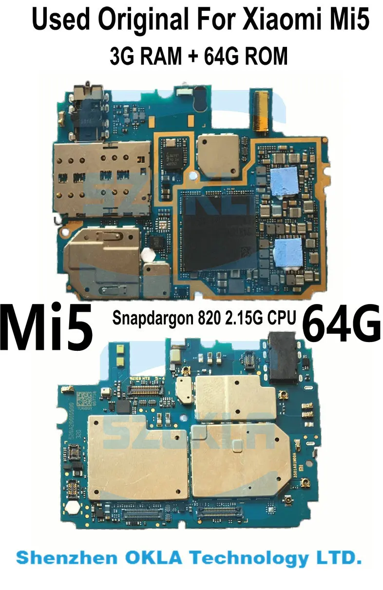 Материнская плата для Xiaomi Mi 5 M5 32/64/128 ГБ б/у | Мобильные телефоны и аксессуары