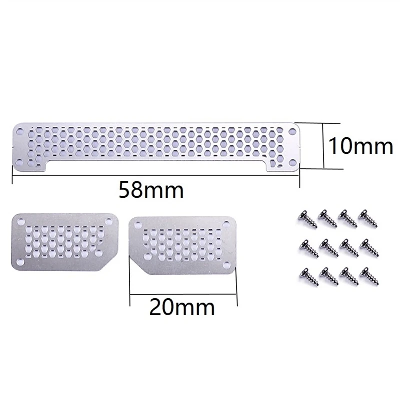 

for MN86S MN86 MN86KS MN86K MN G500 RC Car Metal Front Intake Grille Mesh Grille Upgrade Decoration Accessories Parts