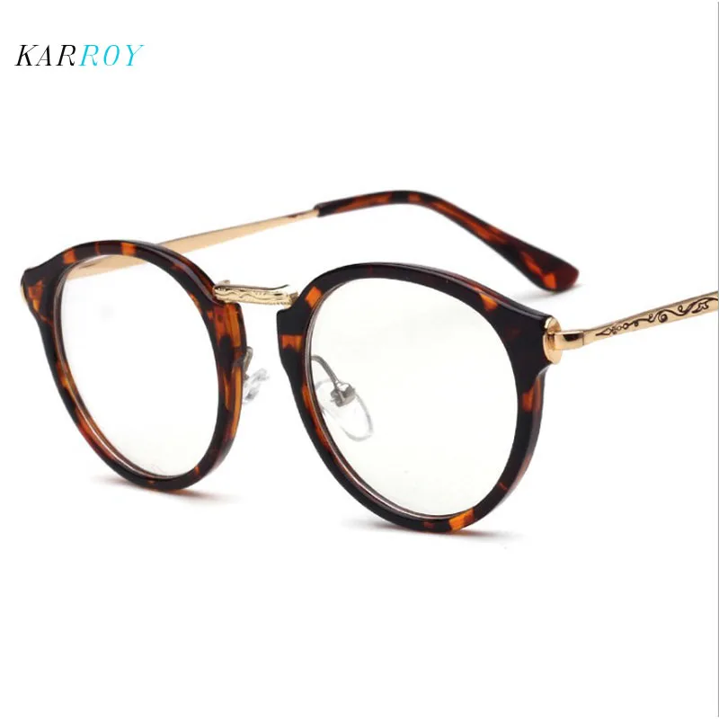 Новые модные обычные очки мужские круглые оправа для очков при близорукости