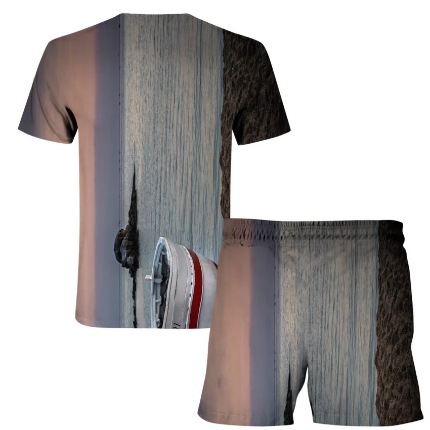 Лето 2021 популярная фотография пейзаж 3D цифровая печать модные повседневные