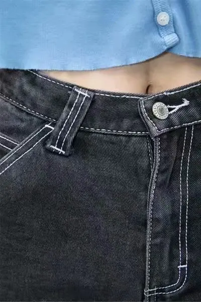 

Cheeky Straight Jeans For Women High Waist Loose Non Stretch Denim With Slim Relaxed Fit Vintage Inspired Feel Pants