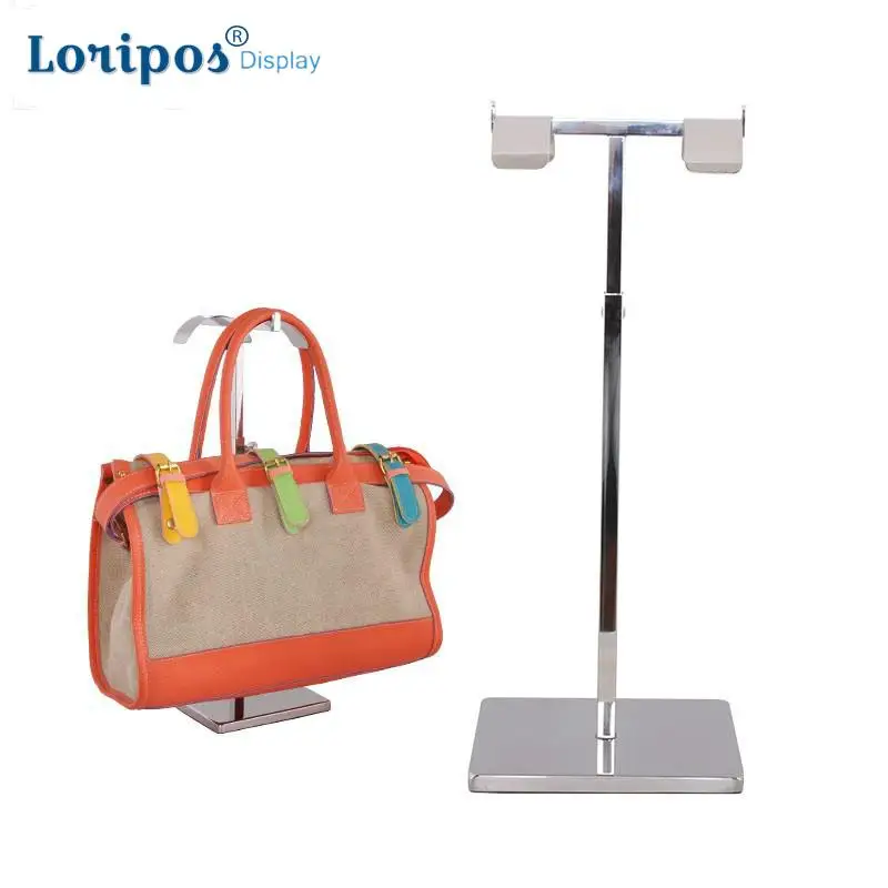 Металлическая подставка для сумок из нержавеющей стали двойные крючки подвесная