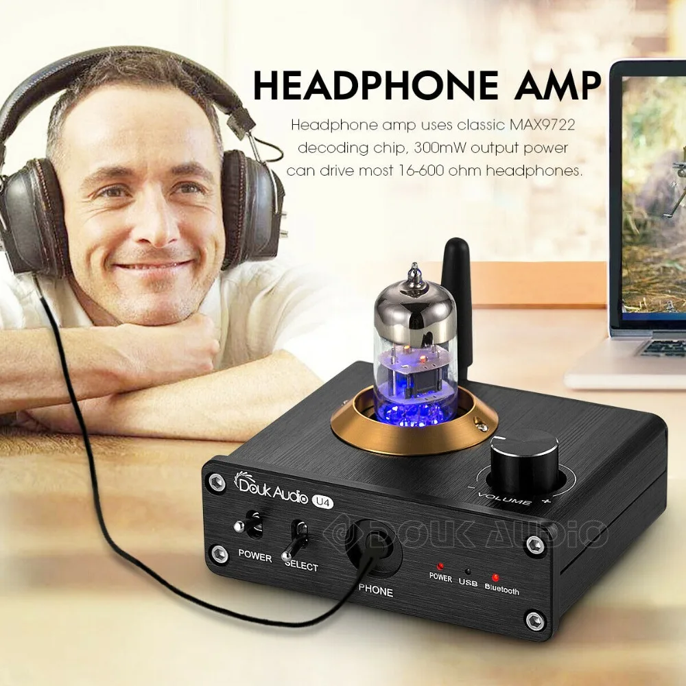 Nobsound Мини Bluetooth 5,0 ламповый усилитель для наушников USB DAC HiFi стерео аудио предусилитель APTX-LL аудио приемник