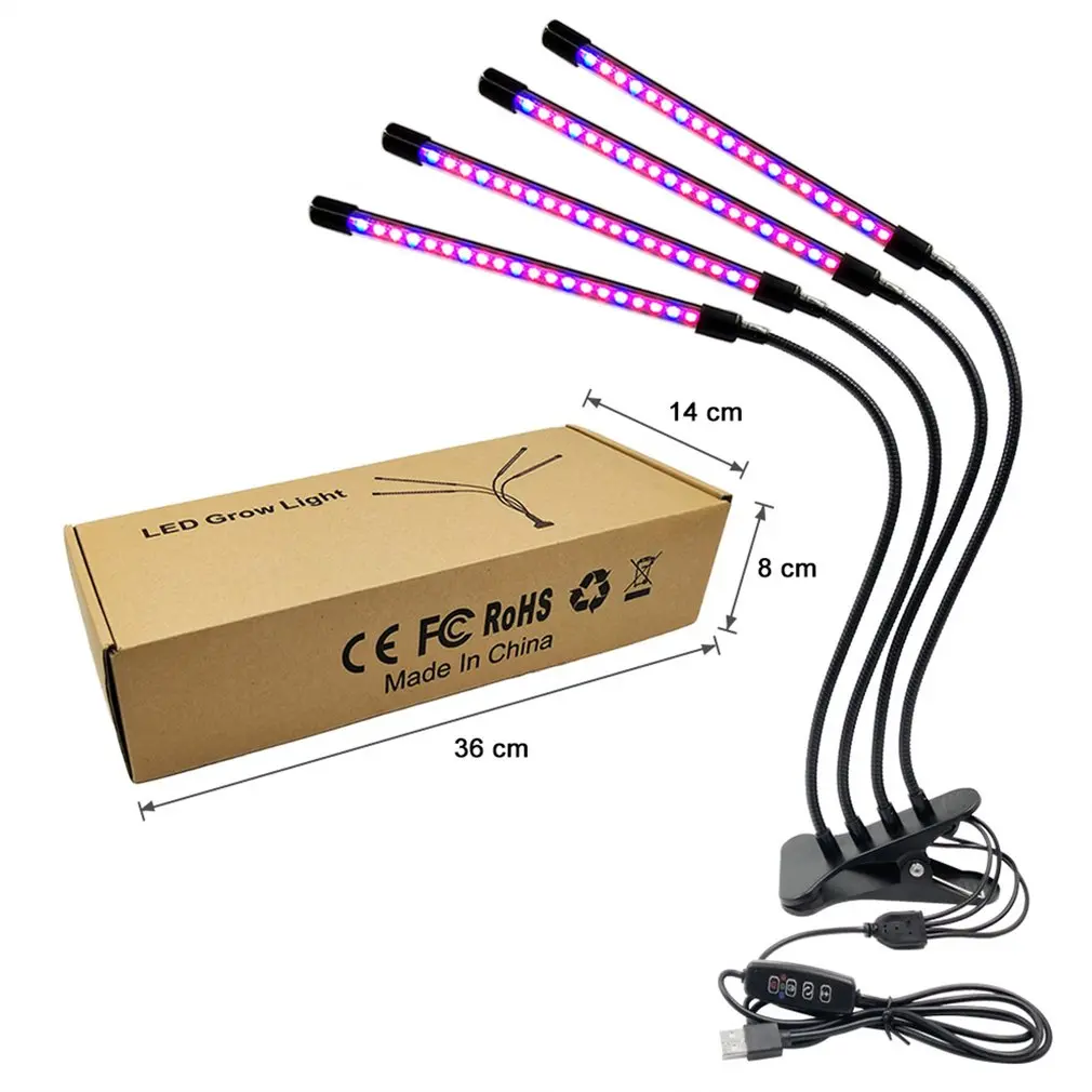 

Led Clip Plant Growth Light Four Tube Plant Light Hose Tripod Fill Light Timing Function Dimming Plant Light