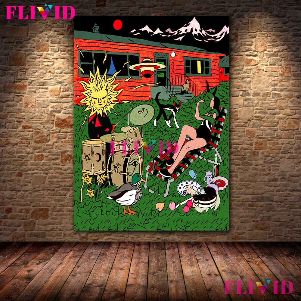 

Ведьмы Sabbath, абстрактная картина на холсте