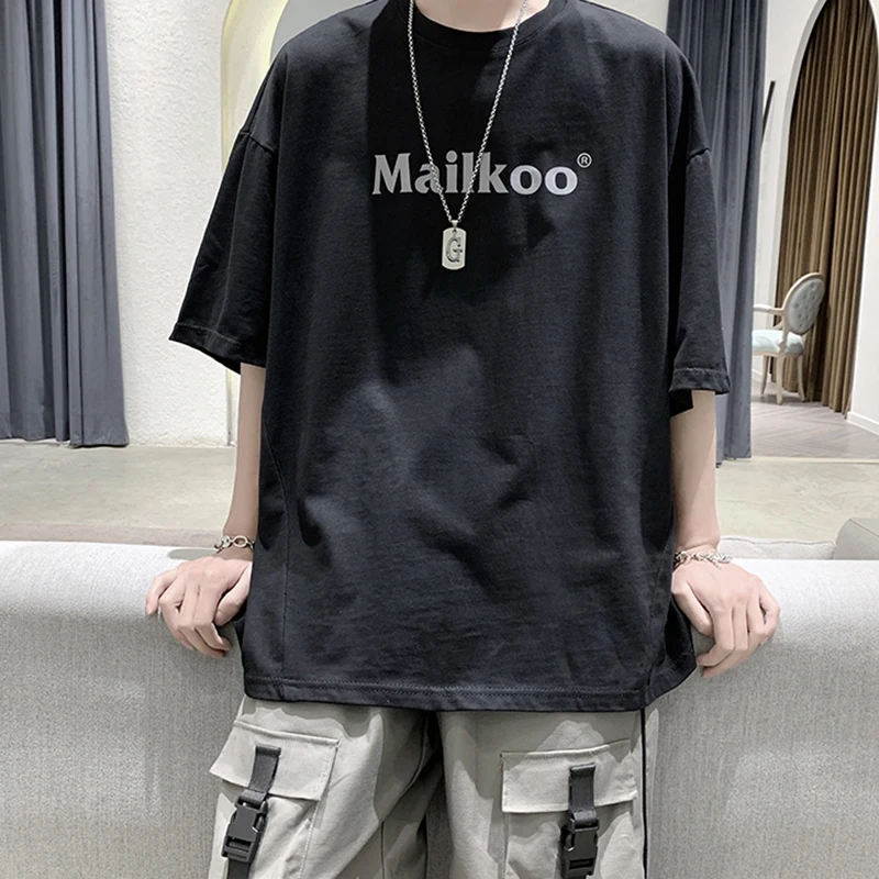 

Летние футболки с принтом Mailkoo, спортивные футболки в стиле хип-хоп для мужчин и женщин, футболка, модная футболка с коротким рукавом и кругл...