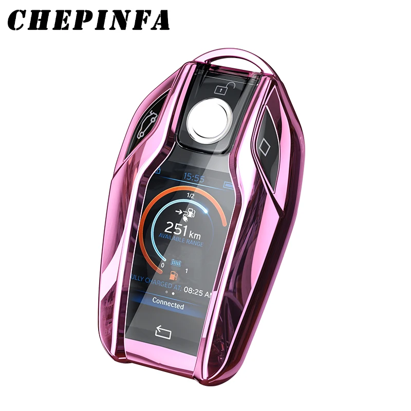 Чехол для автомобильного ключа из ТПУ чехол с полным покрытием BMW 5 6 7 серии G11 G12 G30