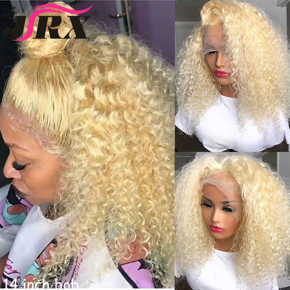 

613 Blonde 13x1 T part Lace Wigs 613 Colored Brazilian Water Wave Human Hair Wigs Pre Plucked 180% Density Curly Remy Hair