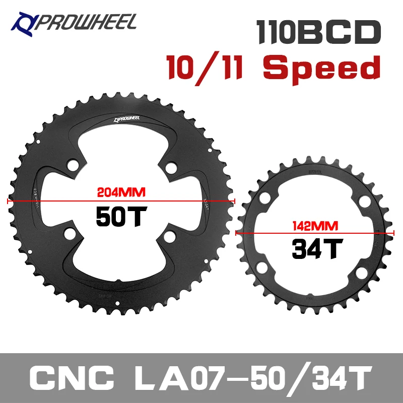 Передняя Звездочка для шоссейного велосипеда Prowheel 34T/50T 39T/53T звездочка 110BCD 130BCD
