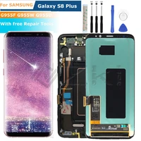 g9550 super amoled g955 g955f lcd replacement with frame for samsung galaxy s8 plus display touch screen g955u g955fd assembly