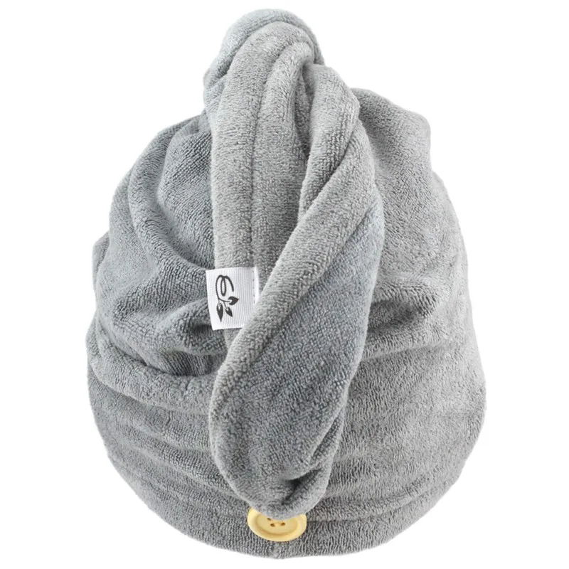 Быстрое высыхание волос для женщин одноцветная лаконичная сухая шапка