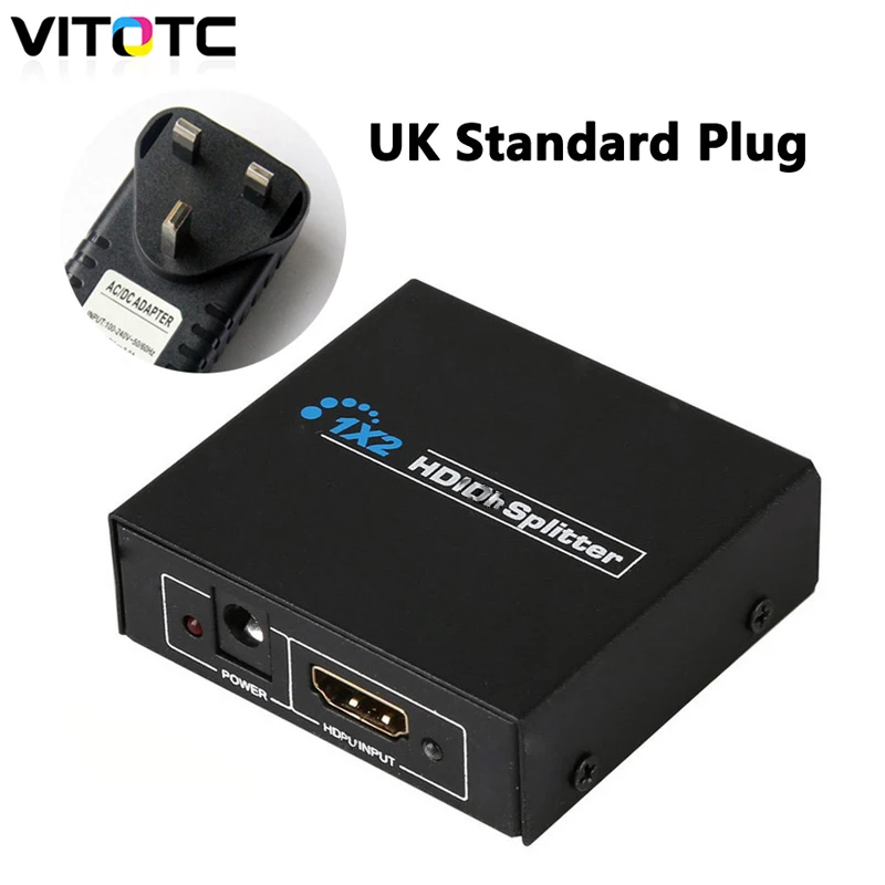 Разветвитель 1 в 2 выхода 1080p HDMI совместимый сплиттер 1x2 разветвитель усилитель
