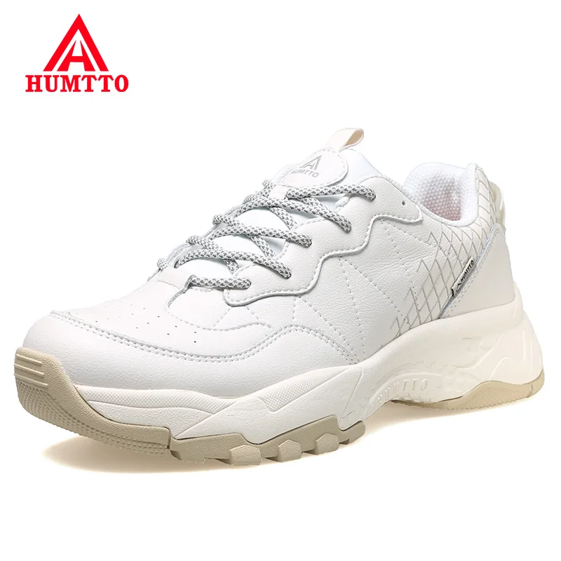 HUMTTO Breathable Running Shoes Cushioning Sneakers for Women Lace-up Sport Jogging Trainers Woman Luxury Designer Casual Shoes