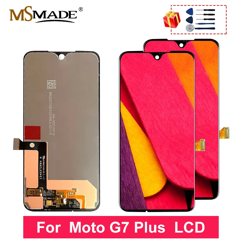 ЖК дисплей 6 24 &quotдля Moto G7 Plus сенсорный экран с дигитайзером в сборе запчасти для