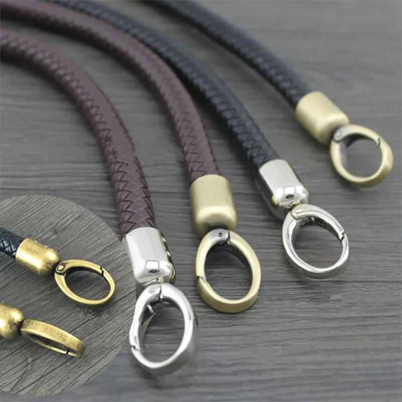 _ Кожаный шнур обжимные колпачки сумка кошелек плечевой ремень зажим для ремня