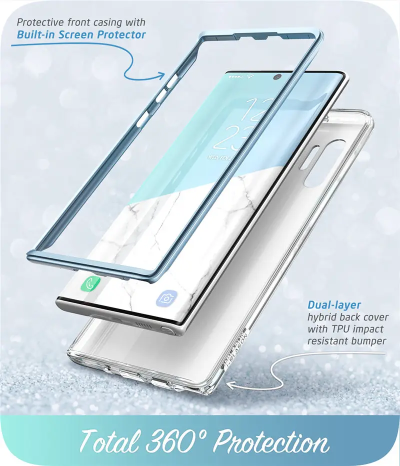 Чехол для samsung Galaxy Note 10 Plus() i-Blason Cosmo Full-блеск для тела Чехол под мрамор чехол без встроенной защитной пленки для экрана