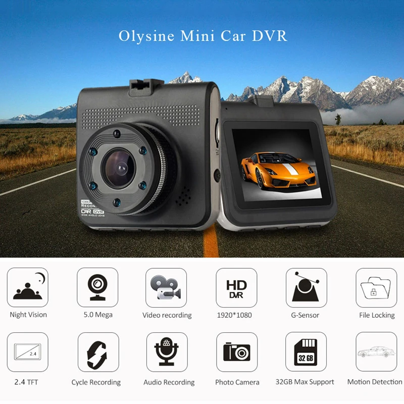 Мини Автомобильный видеорегистратор Vikewe T661 Full HD 1080P видеорегистратор ночного видения видеорегистратор для автомобиля Автомобильный видеорегистратор Dashcam
