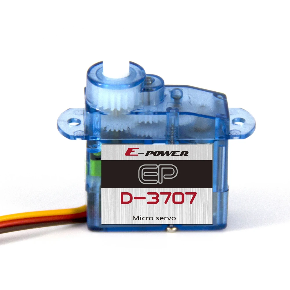 

4pcs/lot E-Power D-3707 0.5/0.7 Kg-cm Plastic Gear Mini Micro Analog Servo for for Trex Heli Rc Car Truck Micro Analo Servo