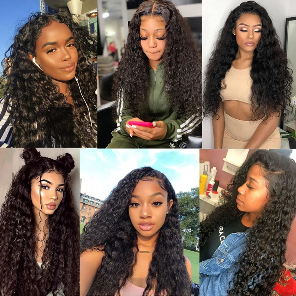 

Loose Deep Wave Frontal Wig Bob Wig Lace Front Human Hair Wigs For Black Women 30 Inch Brazilian Hair Water Wave Lace Front Wig