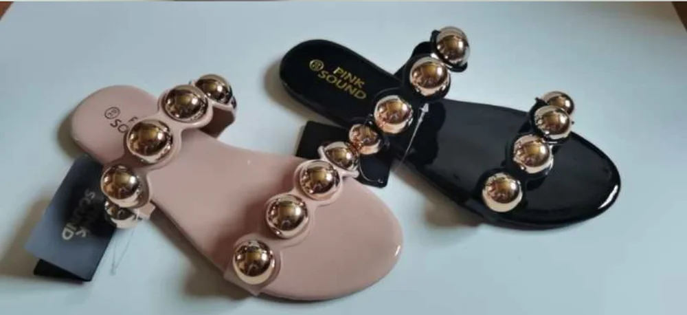 Весна/Лето Новинка 2020 года Женские уличные яркие шлепанцы на плоской подошве со