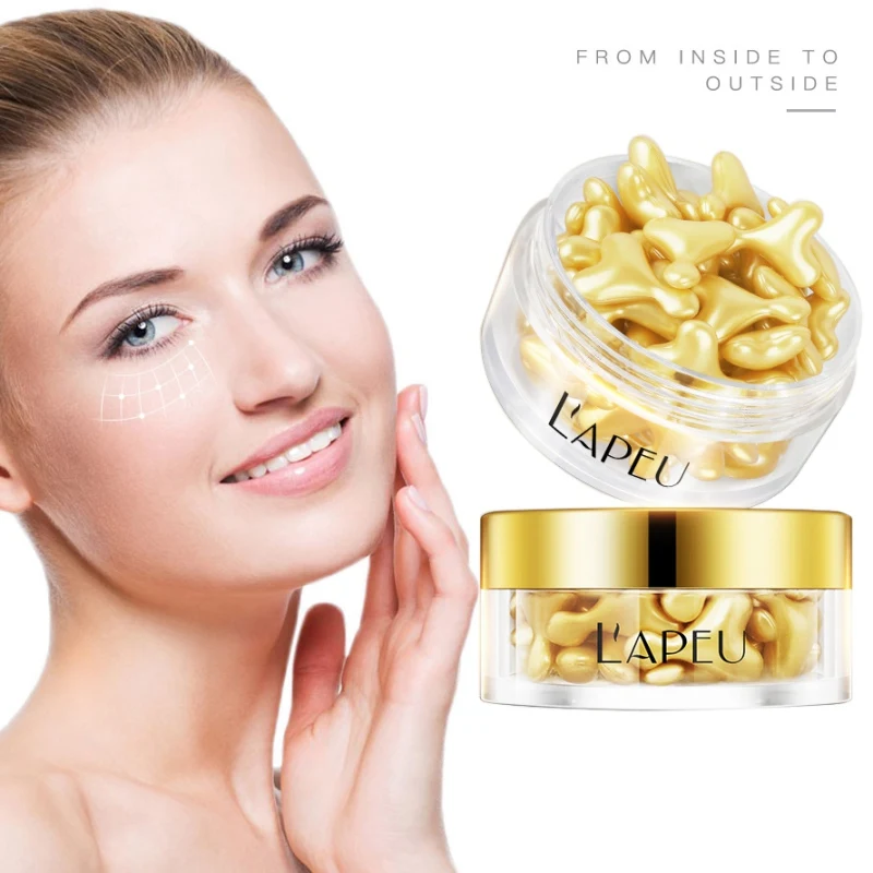 Sheep Placenta Gold Capsule Essence Hydrating Firming Skin Ant-wrinkle Anti-drying Face Serum | Красота и здоровье