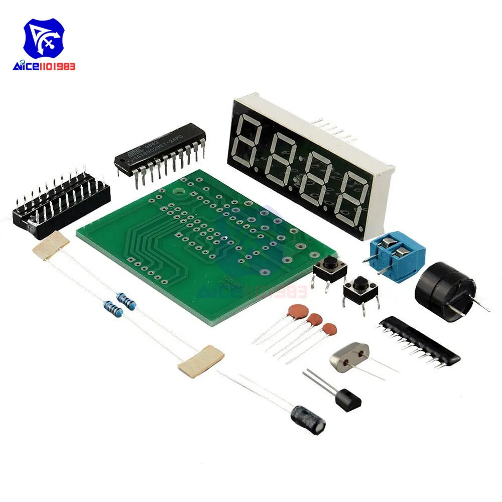 Diymore AT89C2051 цифровые 4-битные электронные часы набор электронных компонентов DIY Kit |
