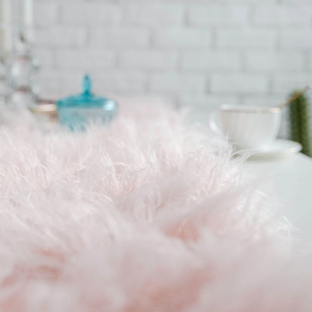 Европейская роскошная шерстяная настольная дорожка розовое украшение длинная