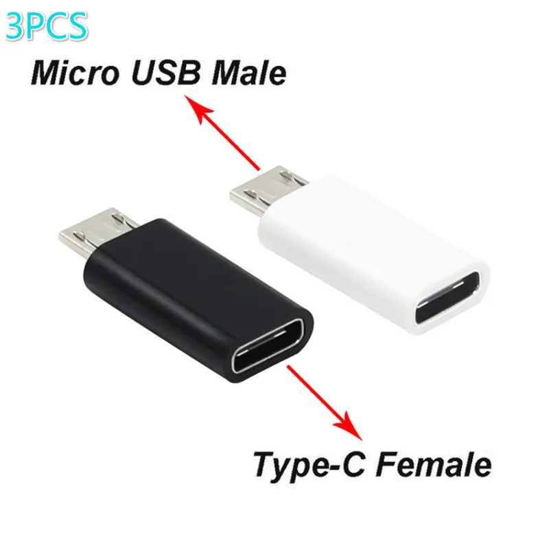 3 шт. адаптер type-c для Micro USB для samsung Xiaomi Mi6 Mi5 зарядное устройство для Android конвертер аксессуары для телефонов type C Micro Sync устройство