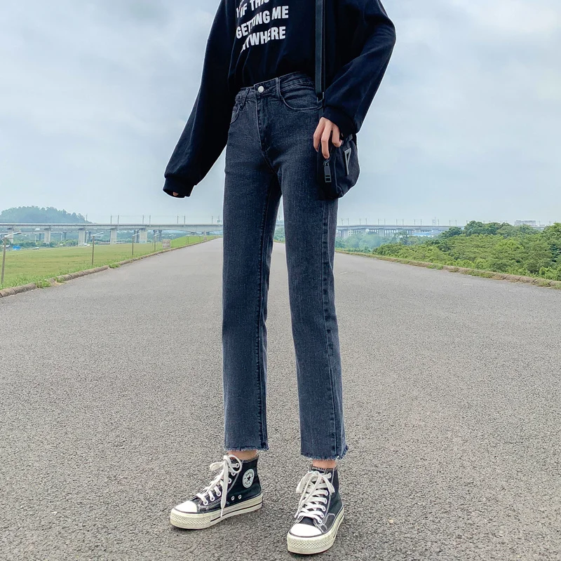 

2021 Straight Jeans Women's Loose Elastic