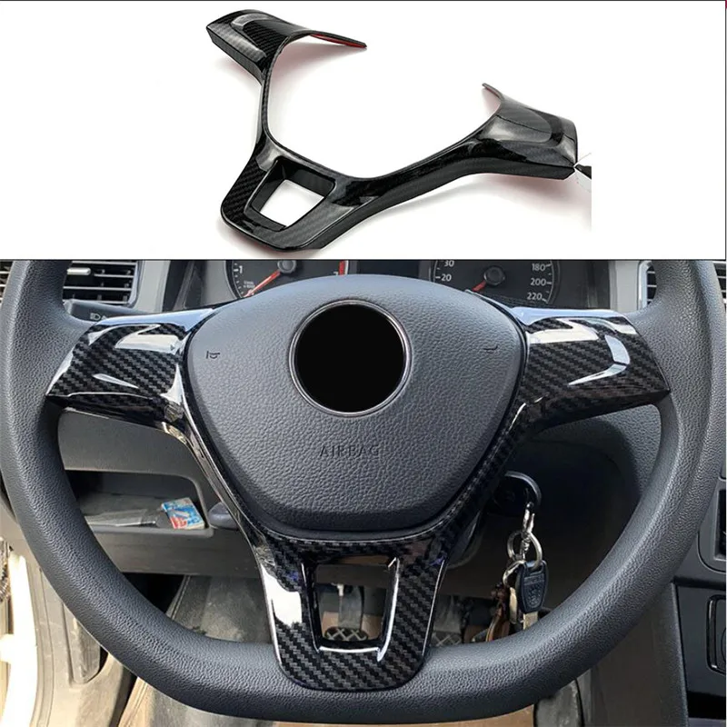Автомобильные аксессуары накладка на руль для Volkswagen Jetta Golf Sportsvan 7 Polo Caddy Amarok Lavida
