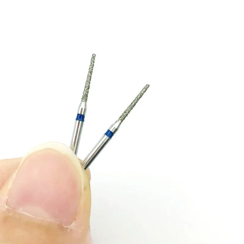 10 шт. Стоматологические алмазные Буры сверло конические плоские наконечники