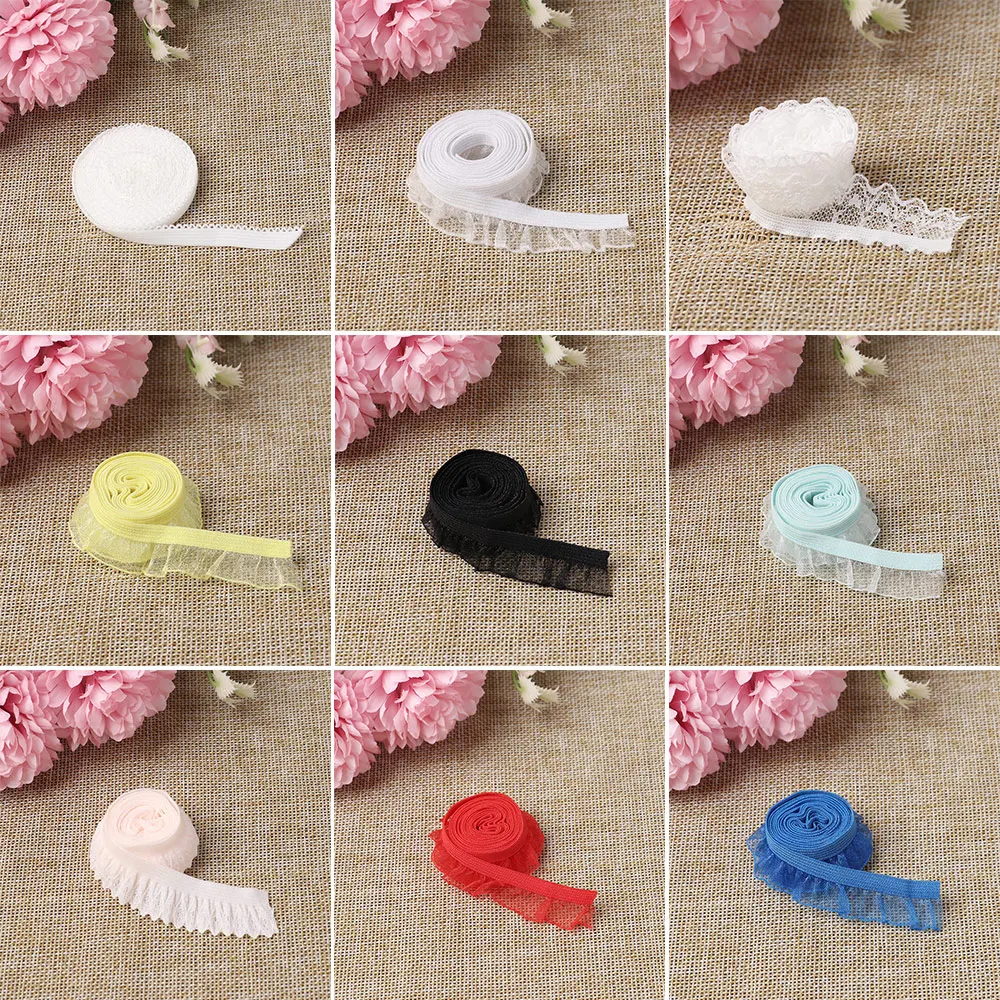 Эластичная кружевная лента Материал DIY игрушка кукла сшить одежду воротник