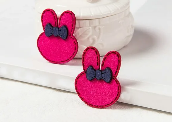 

8pair Girls Headwear Cute Magic Stickers Children Cartoon Hair Accessories Posted Little Girl Bow Broken Hair Stickers Baby Sale