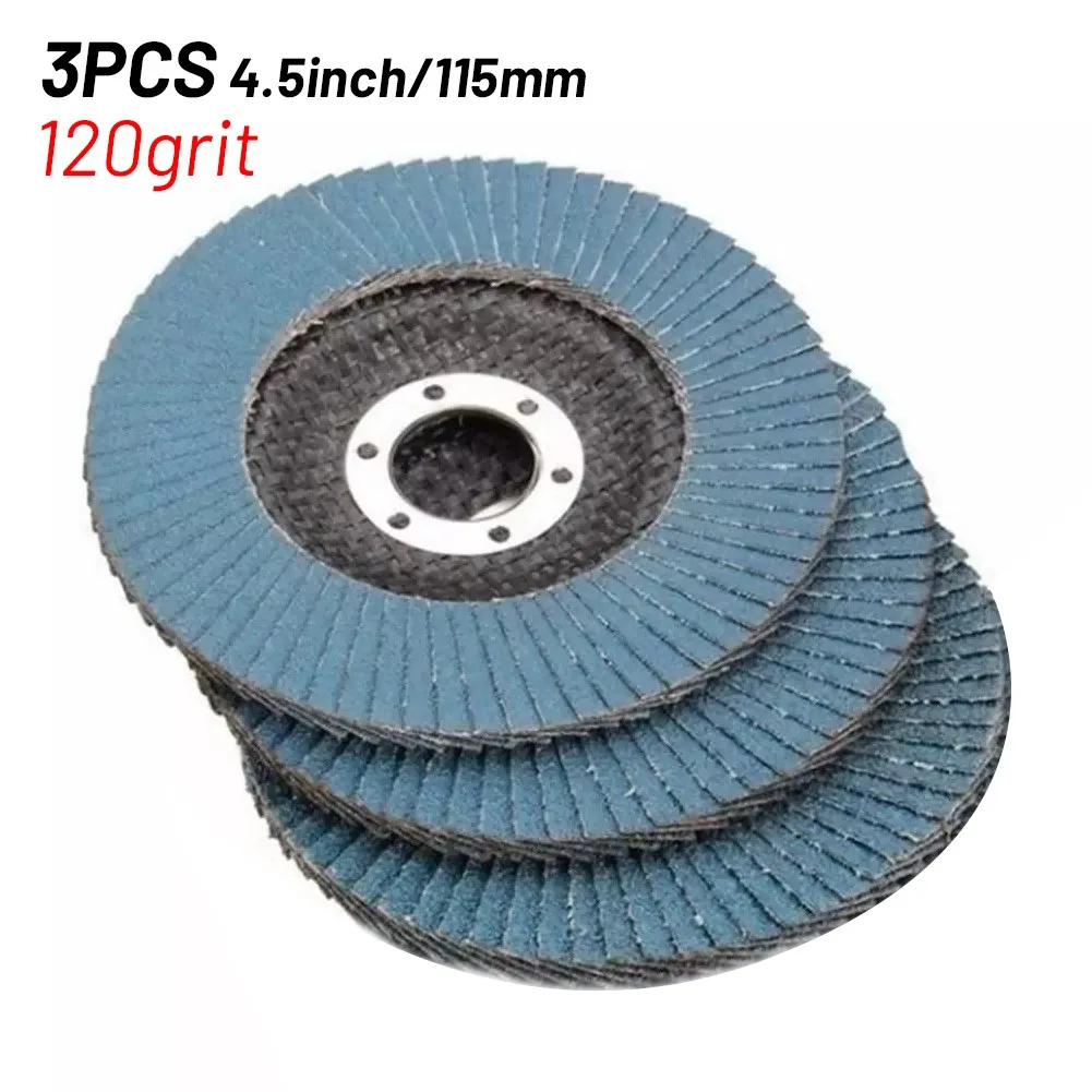 

115mm Angle Grinder Wheels Sanding Flap Discs 4.5 Inch 40/ 60/80/120 Grit