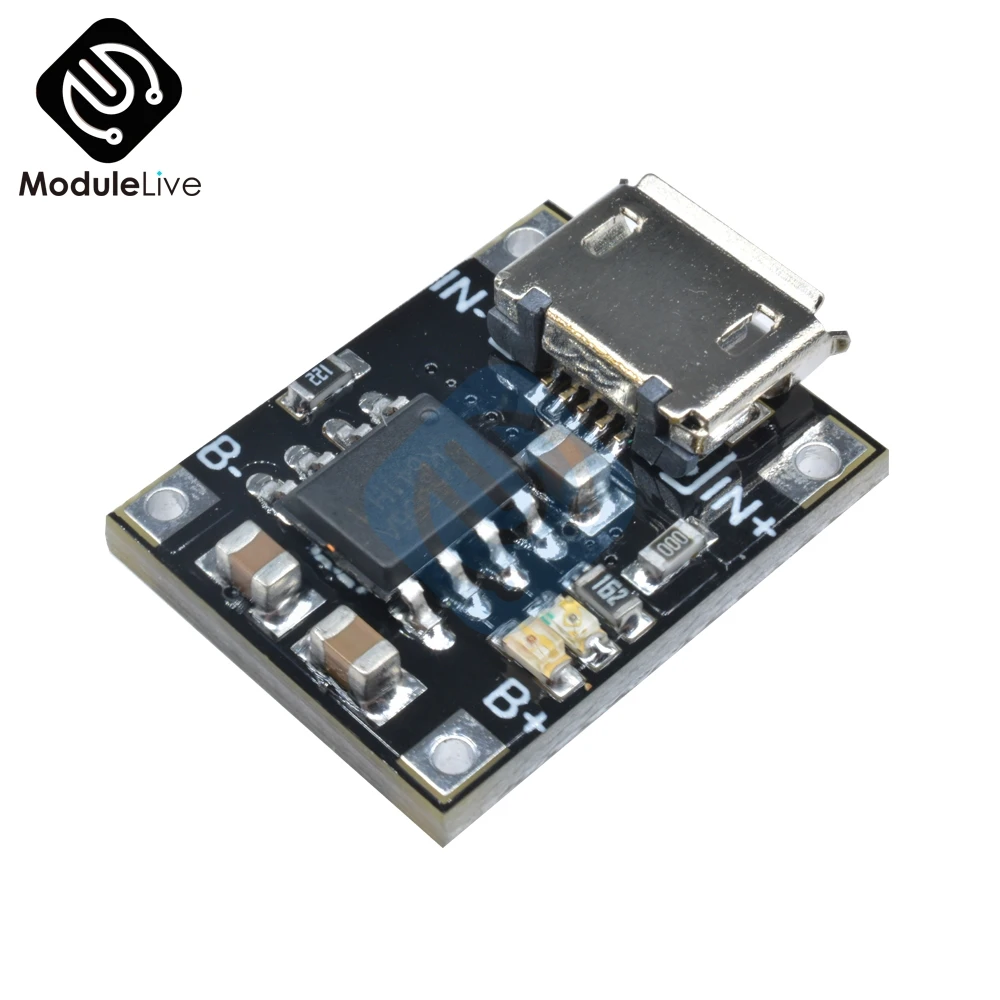 Зарядный Модуль зарядного устройства для литиевой батареи 1 А 5 в 6 4 2 TC4056 блок