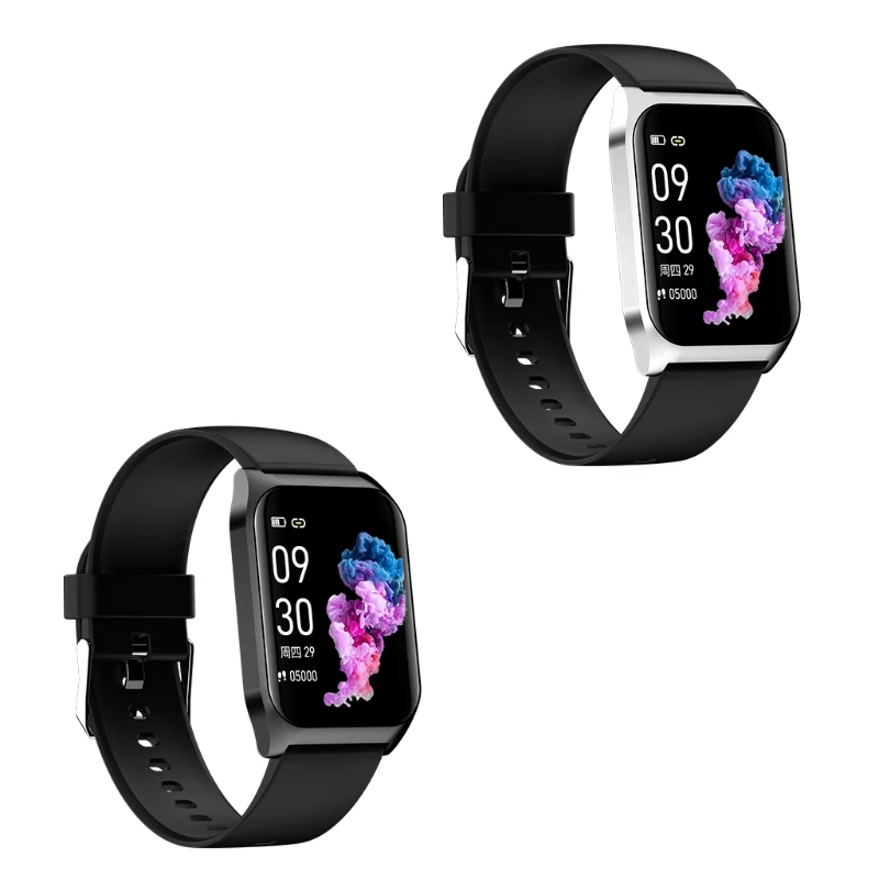 

Y4QF Fitness Tracker Music Sports Smart Watch E17 Heart Rate Blood Monitor Pedometer