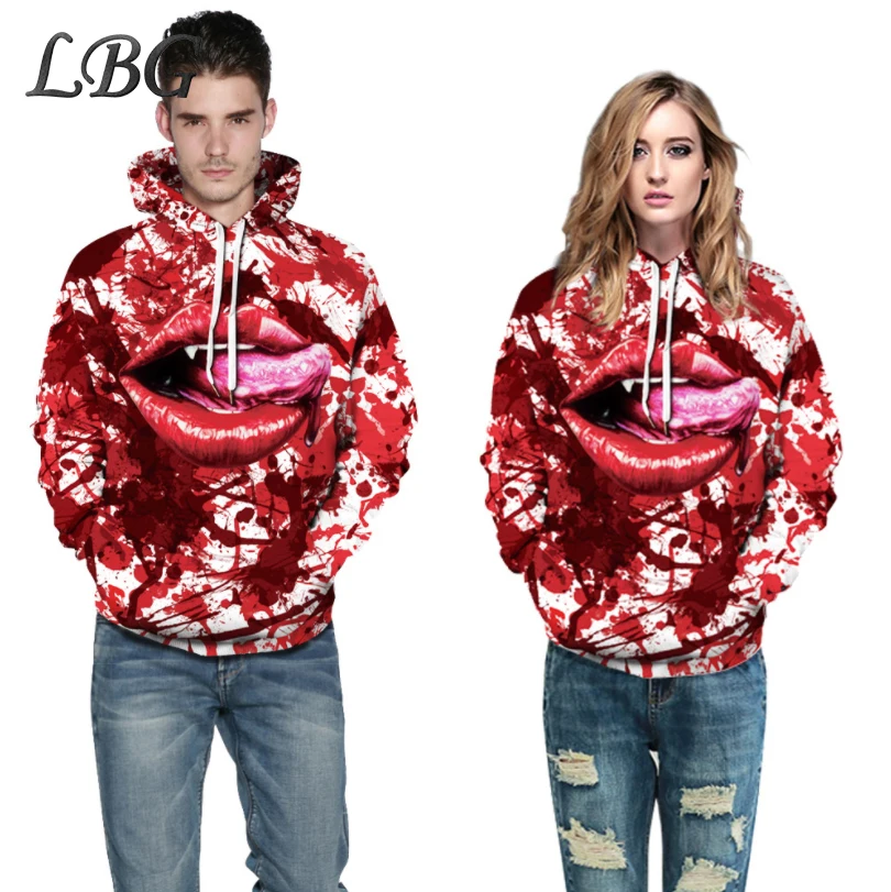 

LBG Winter New Fashion New Sweatshirt 3D Men Women Print Food Burger KFC Hoodie Harajuku Unisex Long Sleeve Casual Pullover
