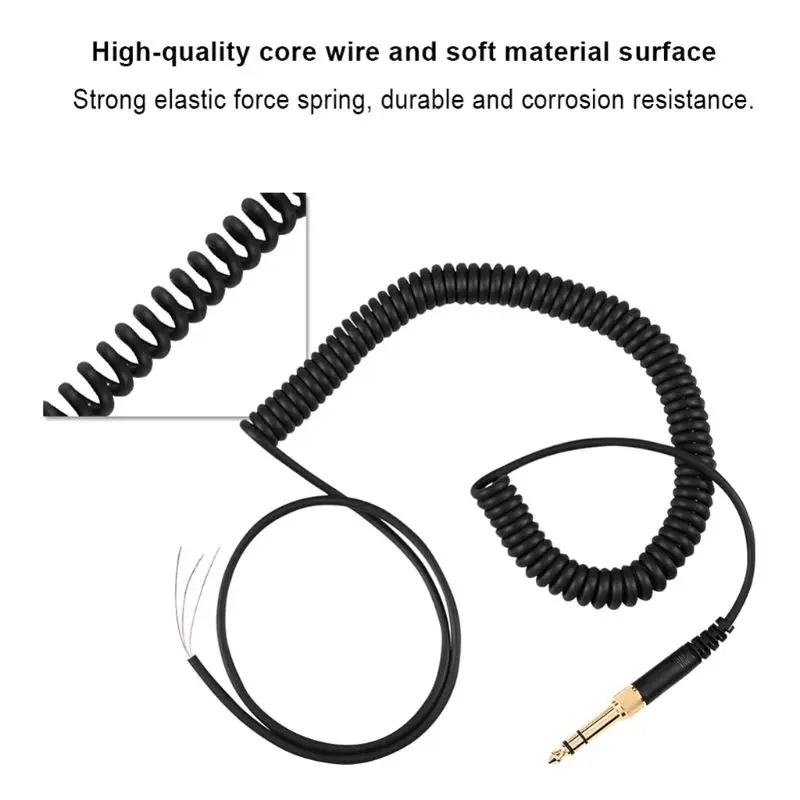 Новинка, сменный пружинный кабель, провод, вилка для Beyerdynamic DT 770 770Pro 990 990Pro, аксессуары для наушников