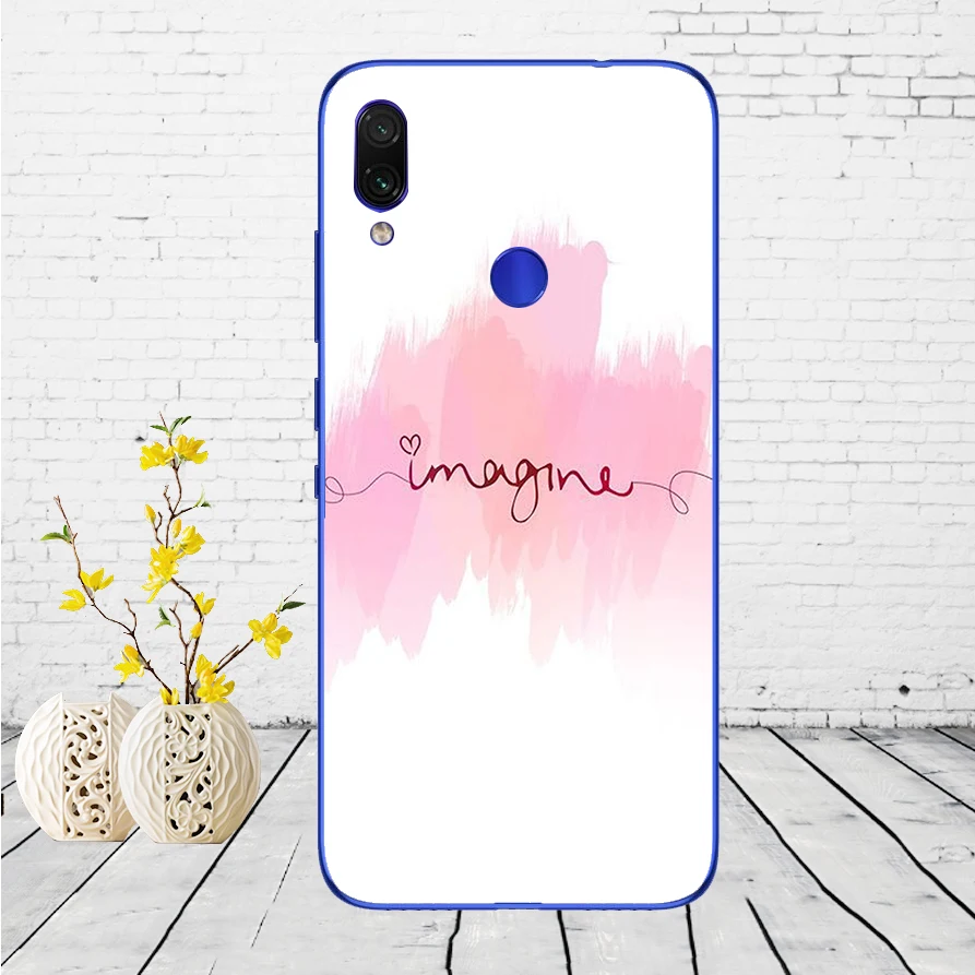 F42 Чехол для Xiaomi Redmi Note 7, силиконовый чехол для Xiaomi Redmi Note 7, задняя крышка, чехол для Redmi Note 7, чехол для телефона - Цвет: F42