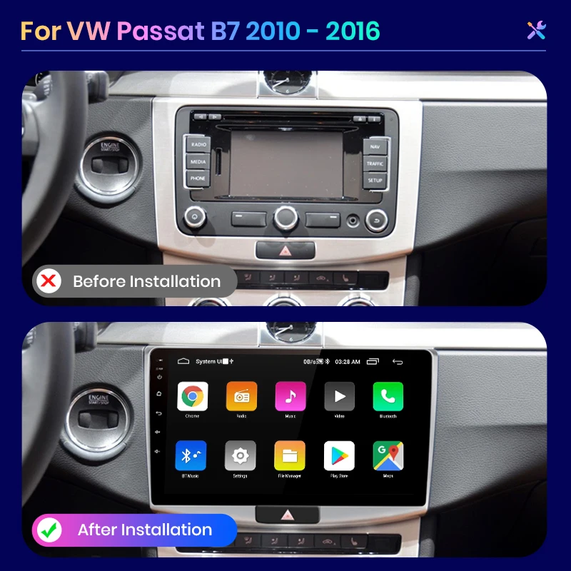 Автомагнитола AWESAFE PX9 для VW Passat B7 CC 2010 2011 2012 2016 мультимедийный видеоплеер с GPS